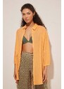 women'secret camicia da spiaggia in cotone PERFECT BEACH SETS colore arancione 5547385