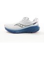 Saucony - Guide 17 - Sneakers da corsa ammortizzate bianche e blu navy-Bianco