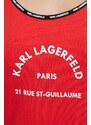 Karl Lagerfeld vestito da mare colore rosso