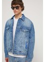 Karl Lagerfeld Jeans giacca di jeans uomo colore blu