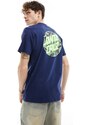 Santa Cruz - Slick Dot - T-shirt pesante blu navy con grafica