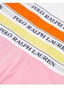 Polo Ralph Lauren - Confezione da 3 boxer aderenti rosa, gialli, arancioni-Giallo