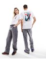 Obey - T-shirt a maniche corte unisex bianca con grafica "Future Tense"-Bianco