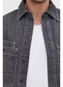 G-Star Raw camicia di jeans uomo colore grigio