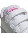 Adidas Advantage C Scarpe white pink kids