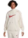 Nike Sportswear Women's Oversized Fleece Felpa bianca donna