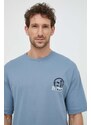 Drykorn t-shirt in cotone uomo colore blu