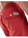 Polo Ralph Lauren - Traveler Icon - Pantaloncini da bagno slim fit medi con icona del logo rosso Nantucket