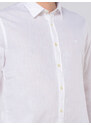 camicia da uomo Fred Mello in cotone e lino con logo