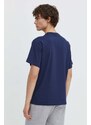 Herschel t-shirt in cotone uomo colore blu navy