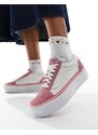 Vans - Old Skool - Sneakers rosa e bianche con suola rialzata-Multicolore