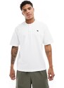 Abercrombie & Fitch - Icon - T-shirt bianca pesante con logo e scollo serafino-Bianco