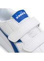 Sneakers bianche da bambino con logo blu Diadora Game P Virtual PS