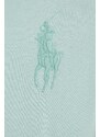 Polo Ralph Lauren polo in cotone colore turchese con applicazione