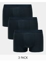 ASOS DESIGN - Confezione da 3 boxer aderenti neri in cotone-Nero