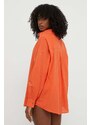 Billabong camicia da spiaggia in cotone colore arancione EBJWT00113