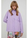 Stine Goya camicia in cotone Martina Solid donna colore violetto
