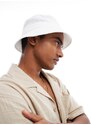 ASOS DESIGN - Cappello da pescatore bianco