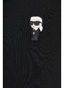 Karl Lagerfeld felpa uomo colore nero con cappuccio
