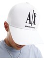 Armani Exchange - Cappello con visiera bianco con logo grande