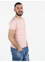 Ange Wear T-shirt Girocollo Da Uomo In Cotone Manica Corta Rosa Taglia S
