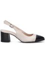 ROBERTA GINEPRI Slingback donna panna DECOLLETE TALL SCOP