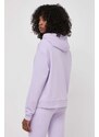 Armani Exchange felpa in cotone donna colore violetto con cappuccio