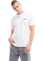 Timberland - T-shirt bianca con scritta piccola del logo-Bianco