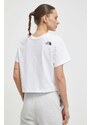 The North Face t-shirt in cotone donna colore bianco NF0A87NAFN41