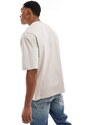ASOS DESIGN - T-shirt oversize color pietra-Neutro