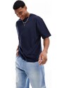 ASOS DESIGN - T-shirt oversize blu navy