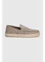 Toms espadrillas in pelle scamosciata Alonso Loafer Rope colore beige 10020865