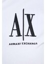 Armani Exchange felpa in cotone donna con cappuccio