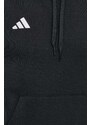 adidas Performance maglietta da trekking Tiro24 colore nero con cappuccio con applicazione IJ5607