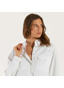 Dondup camicia bianca con applicazioni