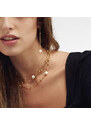 Collana donna Unoaerre in bronzo dorato e perle 2061