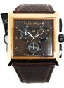 Orologio da uomo Haurex Escape modello 9R335UMN, cinturino in pelle marrone, cassa 42mm in acciaio