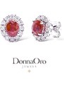 Donnaoro elements Orecchini donna marchio Donnaoro in oro con Rubini Ct 1.20 e diamanti lor10095.008