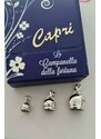 Collana donna Capri con Pendente campanella 1cm Argento Puro 925 Campana misura media