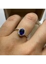 Donnaoro elements Anello donna marchio DonnaOro in oro con diamanti e zaffiro blu DHAZ9852.007