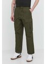 DC pantaloni in cotone colore verde ADYNP03077