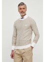 Guess maglione con aggiunta di lino CARL colore beige M4GR15 Z3DS1