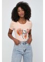 Guess t-shirt donna colore arancione W4GI62 J1314