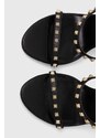 Just Cavalli sandali in pelle colore nero 76RA3S62