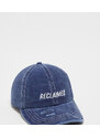 Reclaimed Vintage - Cappellino unisex blu navy slavato con logo-Nessun colore