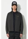 Fred Perry giacca camicia Herringbone Overshirt colore grigio M7754.297