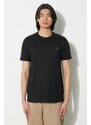 Fred Perry t-shirt in cotone Contrast Tape Ringer T-Shirt uomo colore nero con applicazione M4613.U78