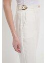 Marciano Guess pantaloni in lino misto GISELLE colore beige 4GGB05 7158A