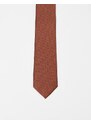 ASOS DESIGN - Cravatta sottile marrone