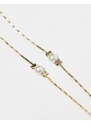ALDO - Confezione da 2 collane delicate placcate oro con perle sintetiche